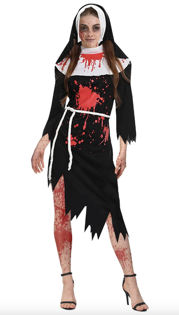 ADULT ZOMBIE NUN COSTUME